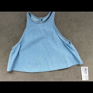 American apparel Jean sleeveless shirt